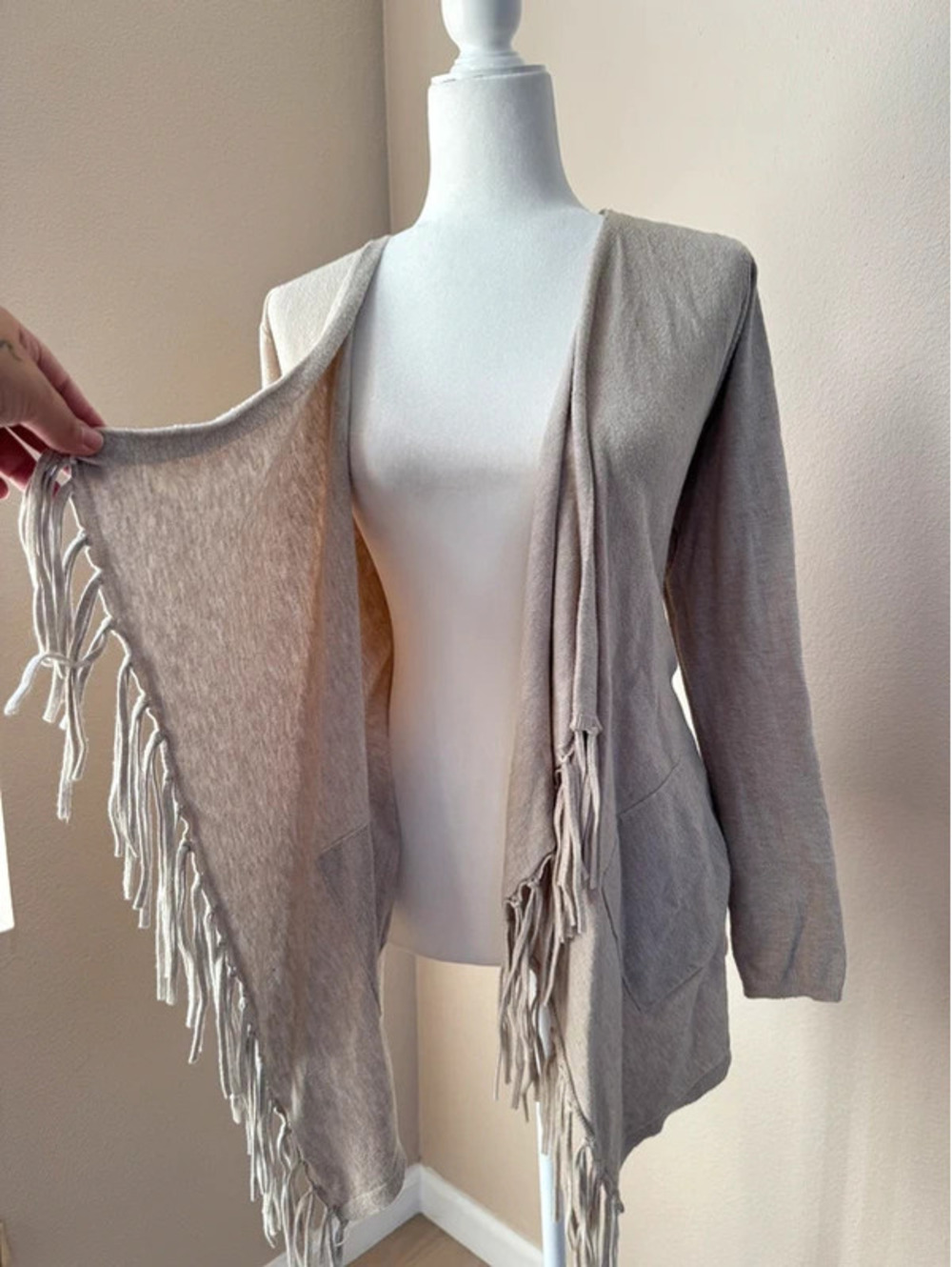fringe cardigan